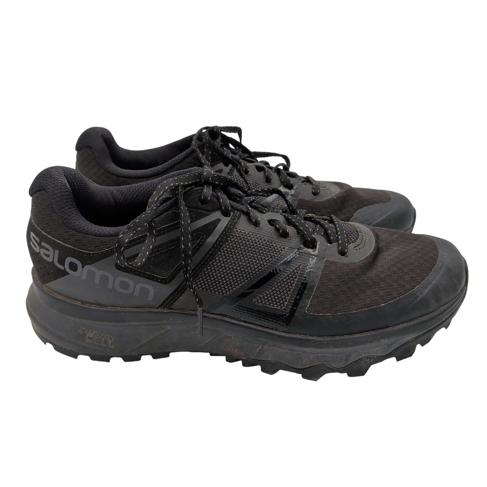 Salomon Trailster Mens 10.5 Black Phantom Trail Running Shoes 404877